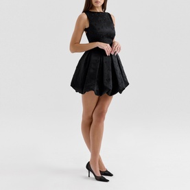 Melika Backless Embroidered Mini Dress