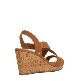 Kamies Wide-Fit Cork Heeled Wedges