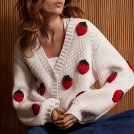 Strawberry Cardigan