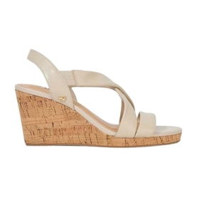 Kamies Wide-Fit Cork Heeled Wedges