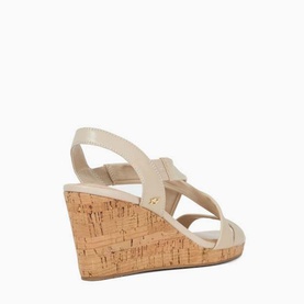 Kamies Wide-Fit Cork Heeled Wedges