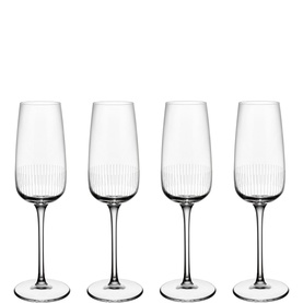 Afina Champagne Glass, Set of Four