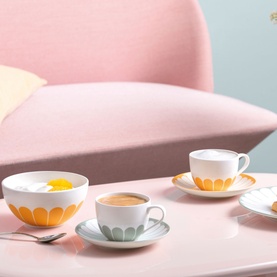 Fleur Vert Coffee Cup Saucer