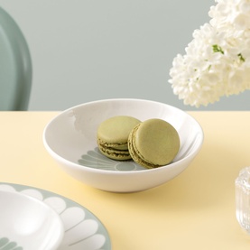 Fleur Vert Dessert Bowl