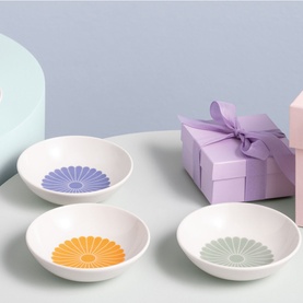 Fleur Vert Dessert Bowl