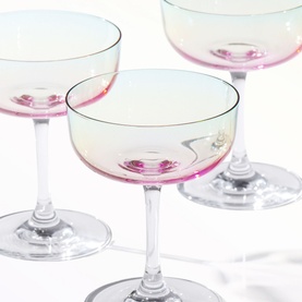 Like Pearl Champagne Coupe, Set of Two