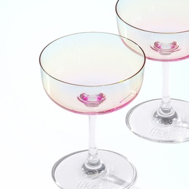 Like Pearl Champagne Coupe, Set of Two
