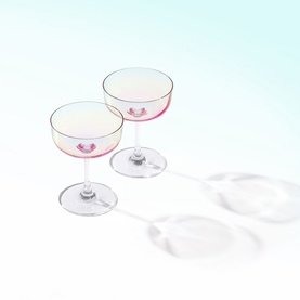 Like Pearl Champagne Coupe, Set of Two