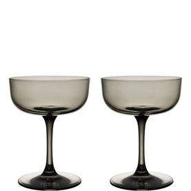 Like Smoke Champagne Coupe, Set of Two