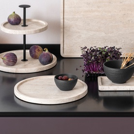 Manufacture Travertine Serving Platter 24.5cm