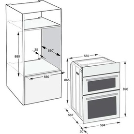 36/69L Electric Double Oven with Fan