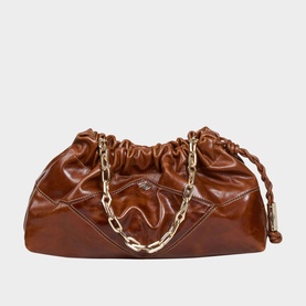 June Vintage Leather Shoulder Bag