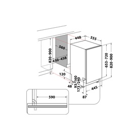 10 Place Integrated Dishwasher Slim