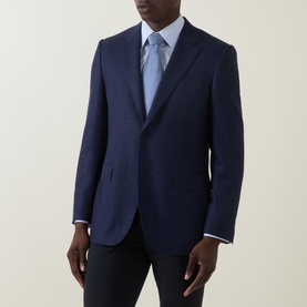 D6 Texture Single-Breasted Blazer