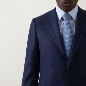 D6 Texture Single-Breasted Blazer