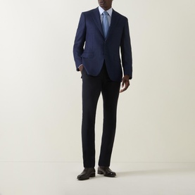 D6 Texture Single-Breasted Blazer