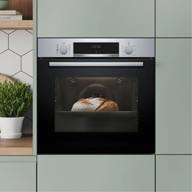 Series 4 Built-in Oven with Added Steam Function 60x60cm Stainless steel