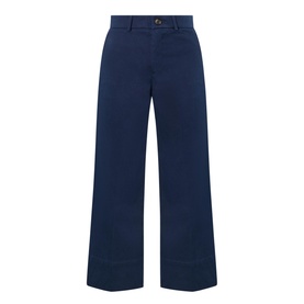SPANXsupersmooth&trade; Stretch Twill Cropped Wide Leg Trousers