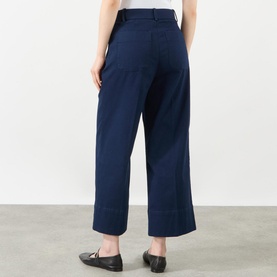 SPANXsupersmooth&trade; Stretch Twill Cropped Wide Leg Trousers