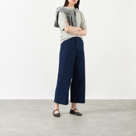 SPANXsupersmooth&trade; Stretch Twill Cropped Wide Leg Trousers