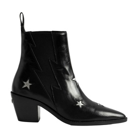 Tyler Stars Vintage Patent Ankle Boots