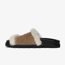 Teddy Bare Shearling Mules