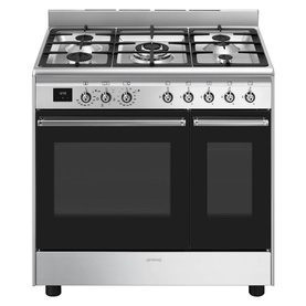 Concert Stainless Steel 90cm Double Cavity Dual Fuel Cooker