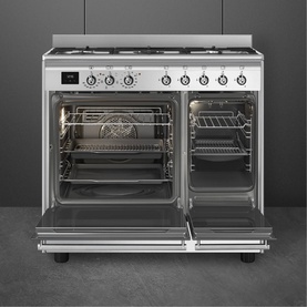 Concert Stainless Steel 90cm Double Cavity Dual Fuel Cooker