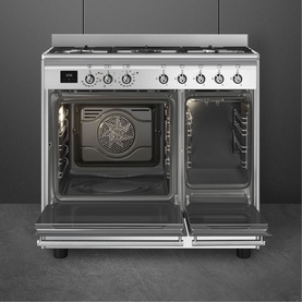 Concert Stainless Steel 90cm Double Cavity Dual Fuel Cooker