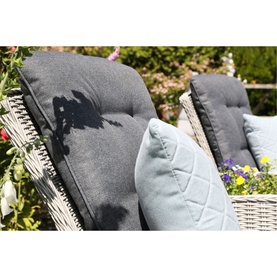 Cruz Deluxe Garden Dual Recliner Set & Cover Urban Black