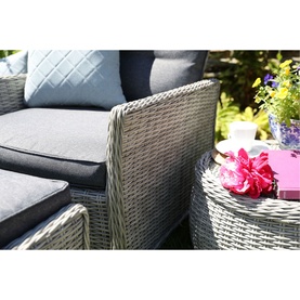 Cruz Deluxe Garden Dual Recliner Set & Cover Urban Black