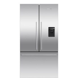 90cm French Door Fridge Freezer Ice and Water Stainless Steel