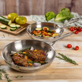 Allround Uncoated Frying Pan Set 24 & 28cm