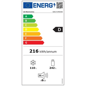 MoodUP&trade; Tall Fridge Freezer Colour Changing LED