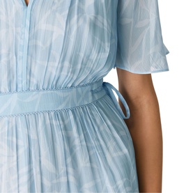 Bamboo Leaves Gathered Dress