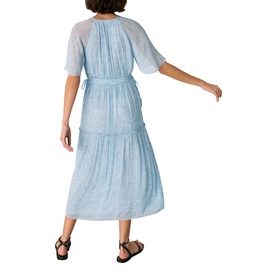 Bamboo Leaves Gathered Dress