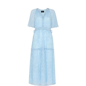 Bamboo Leaves Gathered Dress