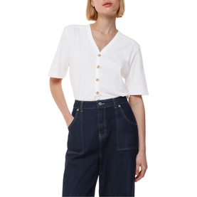 Ella Button Through T-Shirt