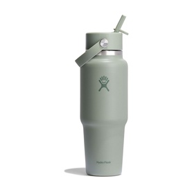 Wide Mouth Flex Straw Travel Bottle Agave 32oz