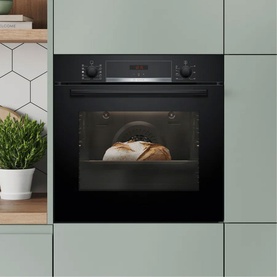 Series 4 Built-in Oven with Added Steam Function 60x60cm Black
