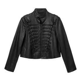 Rummy Double-Breasted Leather Jacket