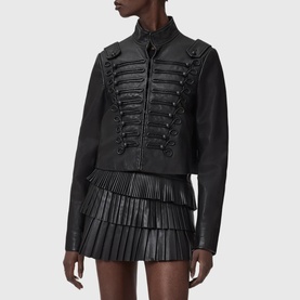 Rummy Double-Breasted Leather Jacket