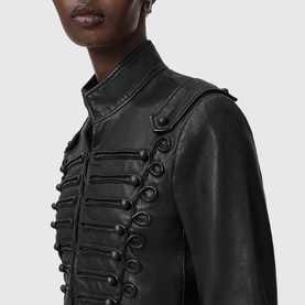Rummy Double-Breasted Leather Jacket