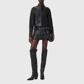 Rummy Double-Breasted Leather Jacket