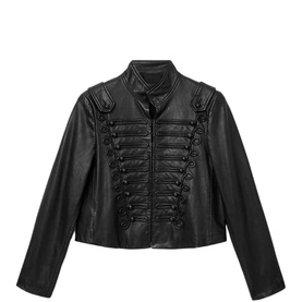 Rummy Double-Breasted Leather Jacket
