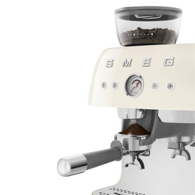 Espresso Coffee Machine with Grinder Cream