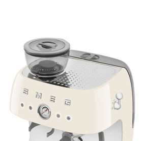 Espresso Coffee Machine with Grinder Cream