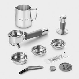 Espresso Coffee Machine with Grinder Cream