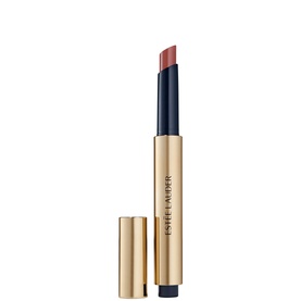 Est&eacute;e Lauder Pure Colour Melt-On Glosstick in Melted Maple, 1.8g, gold tube with cap removed showing nude-rose bullet tip