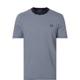 Laurel Wreath Logo Striped T-Shirt